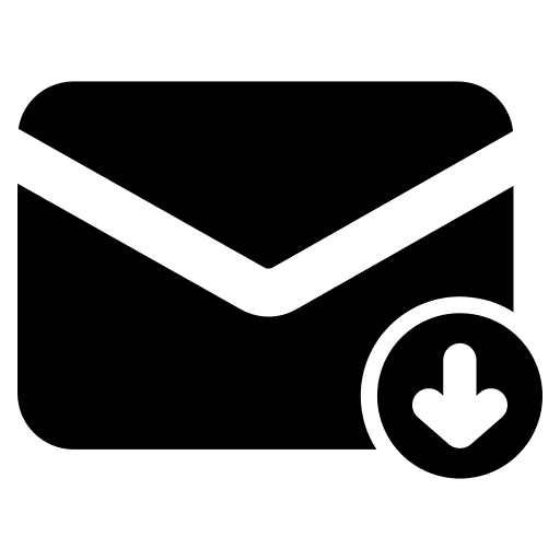Email down arrow ui download icon Email down arrow ui download icon