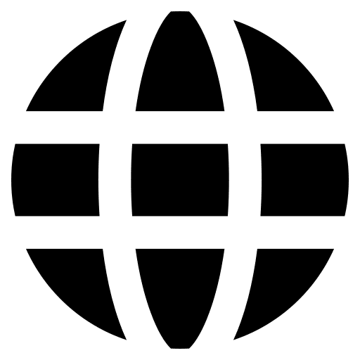 Globe earth grid interface web icon