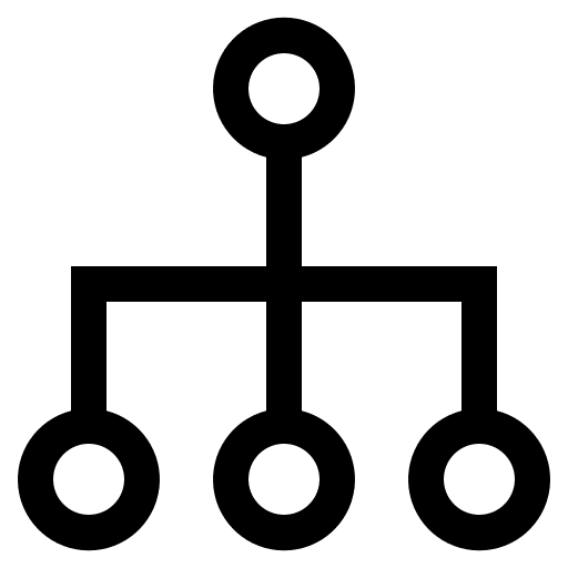 Diagram organization diagram hierarchical structure icon