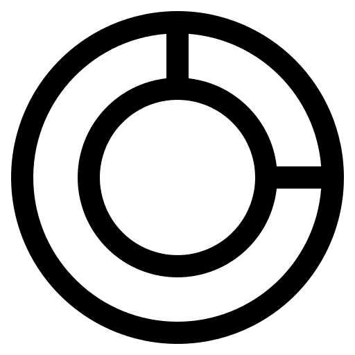 Doughnut marketing statistics doughnut icon