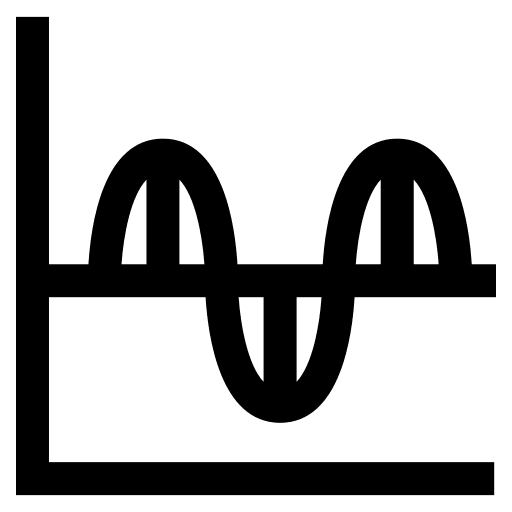 Fluctuation graphic business and finance line graph icon