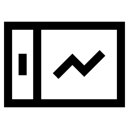 Mobile phone smartphone line chart ui icon Mobile phone smartphone line chart ui icon