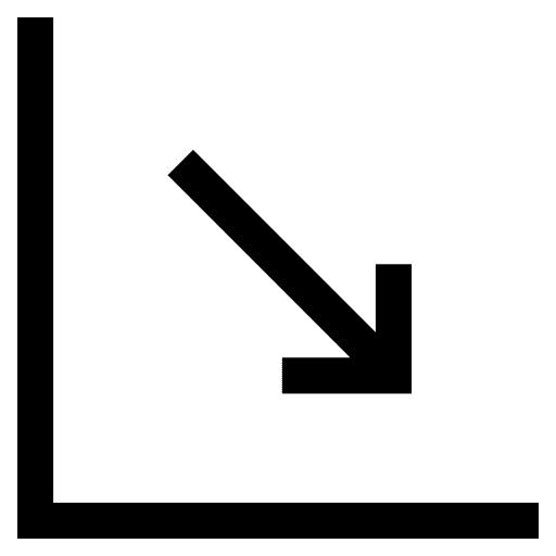 Statistics down arrow loss graph icon Statistics down arrow loss graph icon