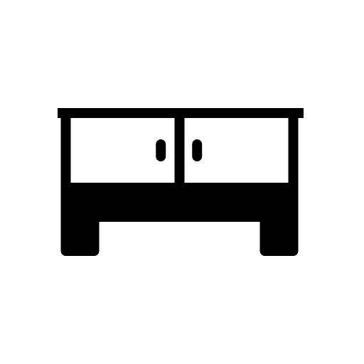 Table chair locker furniture icon