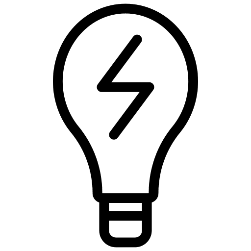 Bulb electric furniture bulb icon