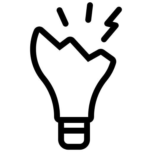 Bulb lamp bulb furniture and household icon