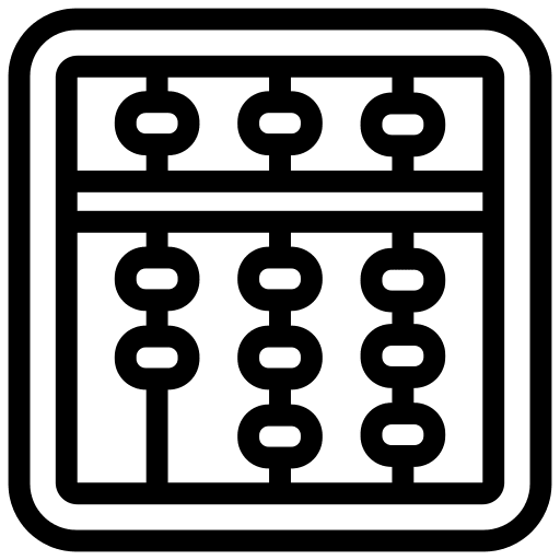 Abacus knowledge math study icon