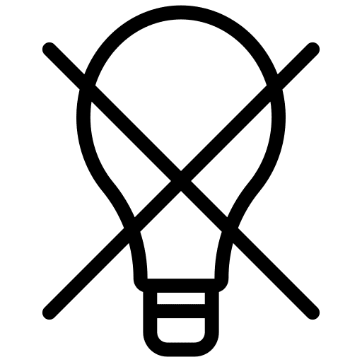 Forbidden furniture and household light bright icon Forbidden furniture and household light bright icon