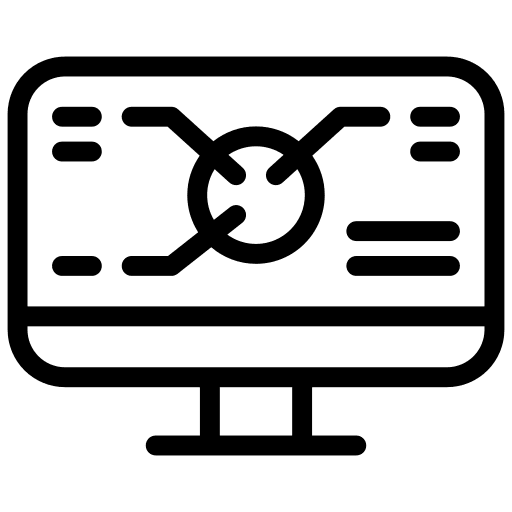 Analysis school computer analysis icon Analysis school computer analysis icon