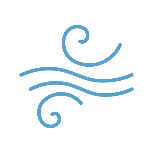 Wind cold weather nature icon
