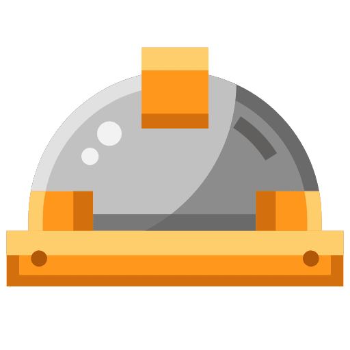 Helmet construction worker hard hat icon