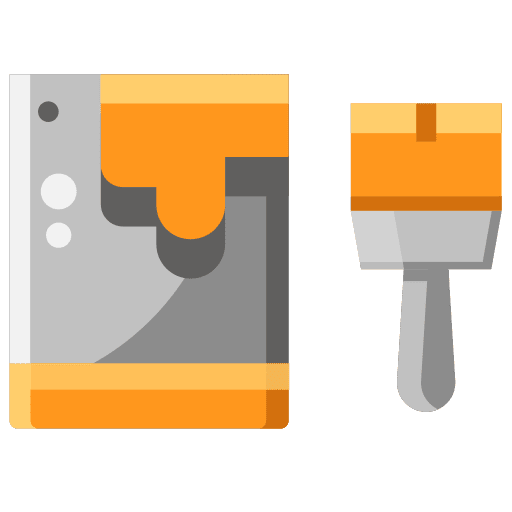 Paint paint brush repair construction and tools icon