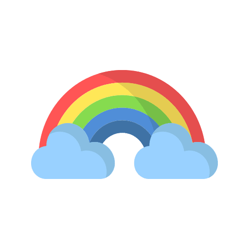 Rainbows sky climate weather icon Rainbows sky climate weather icon