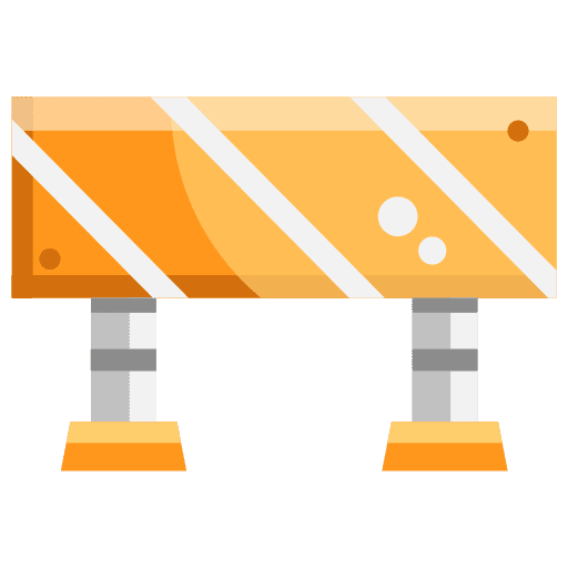 Barrier barrier work maintenance icon