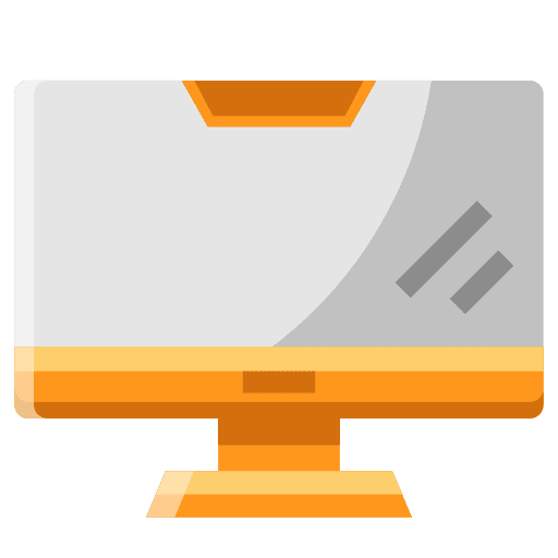 Monitor technology display screen icon