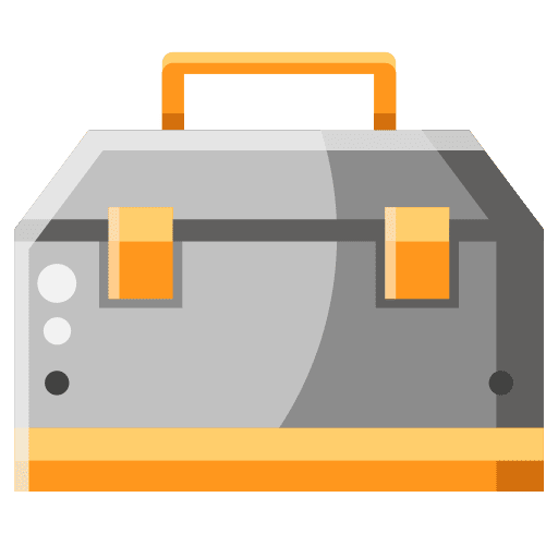 Toolbox equipment repair construction and tools icon Toolbox equipment repair construction and tools icon