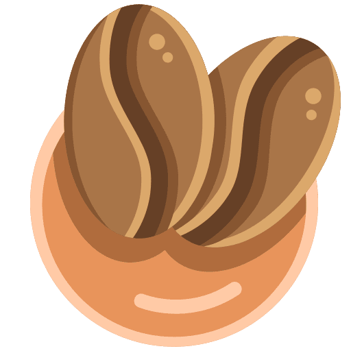 Coffee beans food caffeine espresso icon