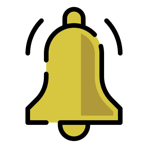 Notification bell alarm alert user interface icon