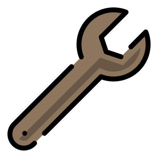 Settings spanner wrench tool preference icon Settings spanner wrench tool preference icon
