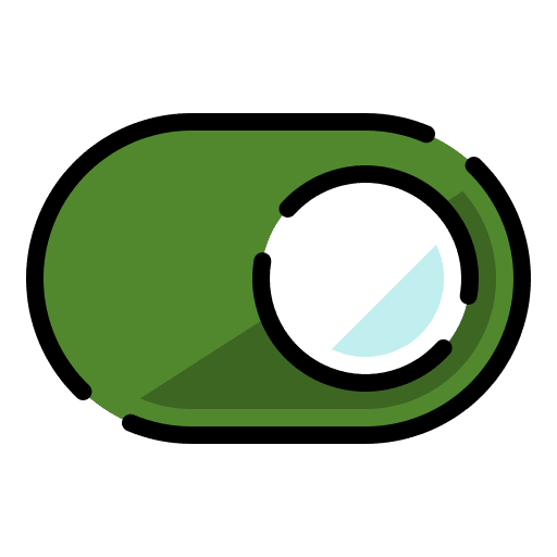 Switch on toggle button ui interface icon Switch on toggle button ui interface icon