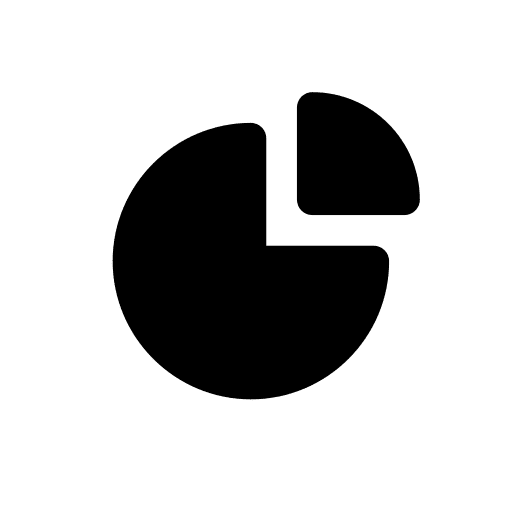 Pie chart pie chart percentage infographic icon