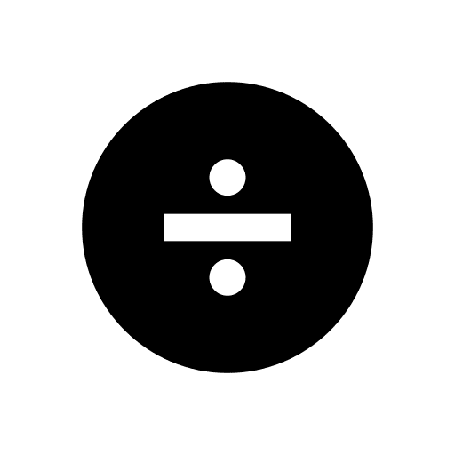 Divide divide calculator mathematics icon