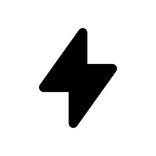 Electricity energy charge thunder icon