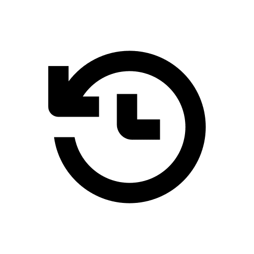 History backward history time icon