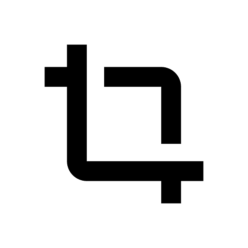 Crop design tool crop tool resize icon