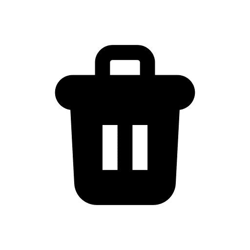 Delete garbage remove delete icon