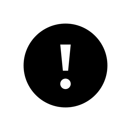 Exclamation mandatory exclamation symbol icon