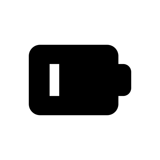 Low battery low battery battery status battery bar icon