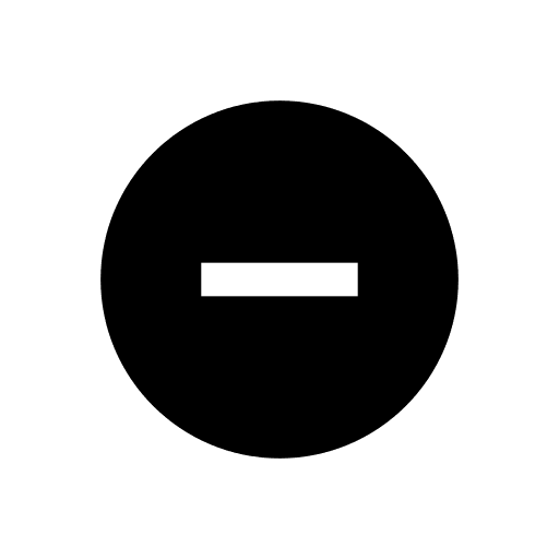 Minus remove minus sign delete icon