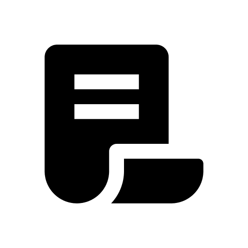 Newsletter paper news file icon