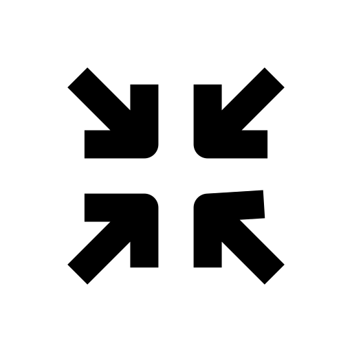 Shrink compact shrink minimize video icon