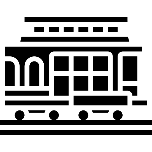 Cable car transportation transport vehicle icon