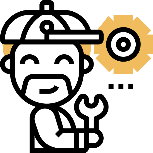 Mechanic man user people icon