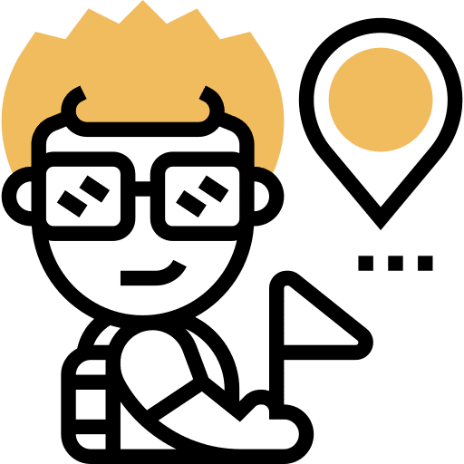 Tour guide visit professions and jobs tourism icon