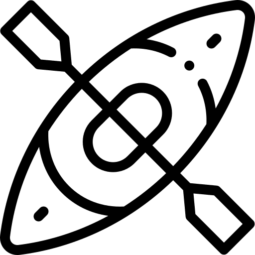 Canoe water sport transport transportation icon
