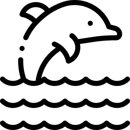 Dolphin mammal animals aquarium icon