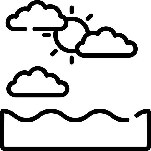 Sun wave sun nature icon