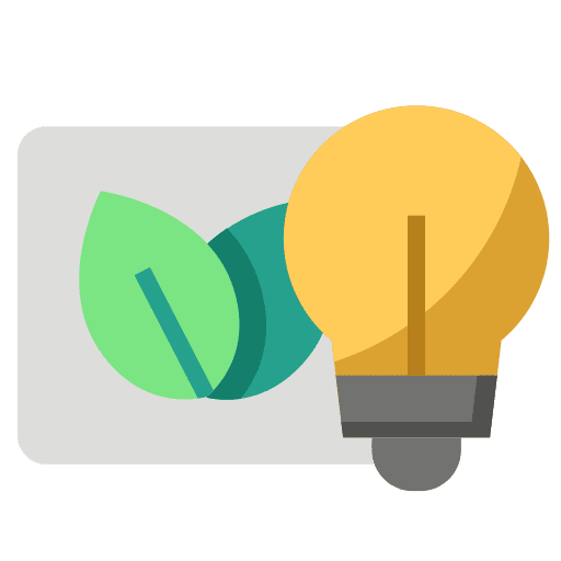 Bulb light eco friendly bulb icon