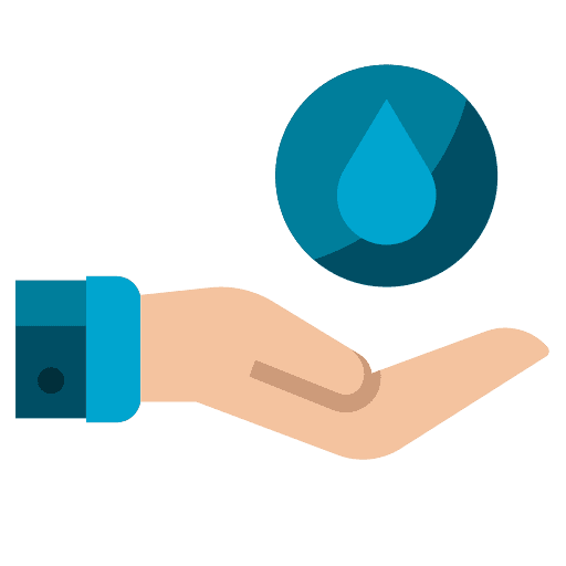 Save water hands and gestures ecology and environment eco icon