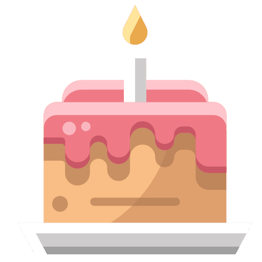 Birthday cake birthday cake pastry bakery icon