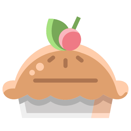 Pie food and restaurant tasty pastry icon