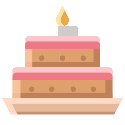 Birthday cake tasty pastry food icon Birthday cake tasty pastry food icon
