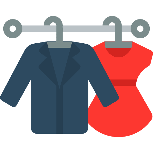 Costume fashion hang clothes wardrobe icon Costume fashion hang clothes wardrobe icon