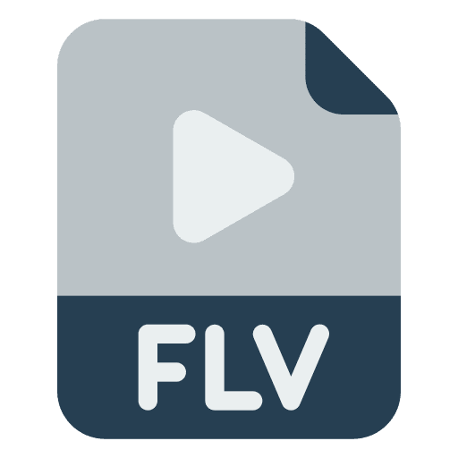 Flv flv file format flv file flv extension icon
