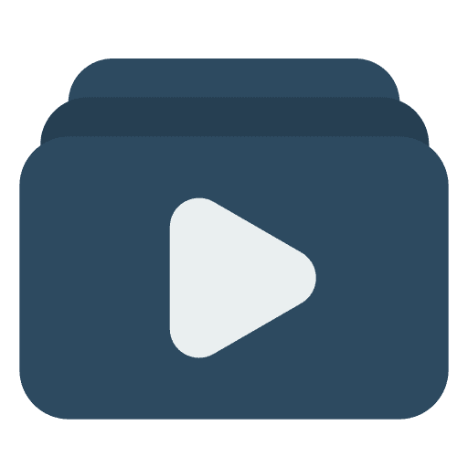 Footage files and folders film files icon