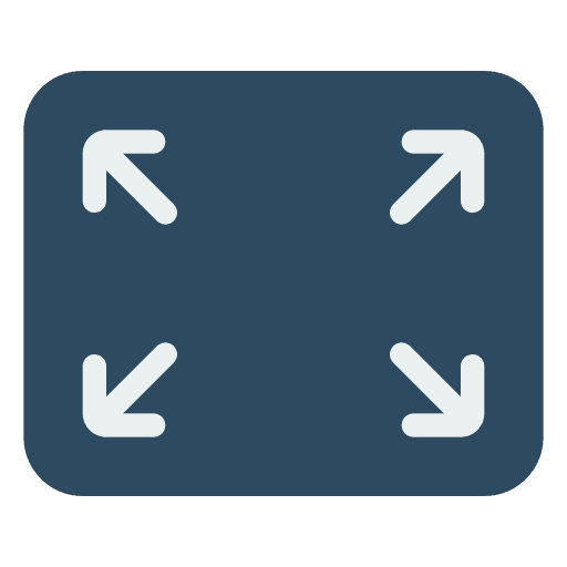 Fullscreen mode video player ui icon Fullscreen mode video player ui icon